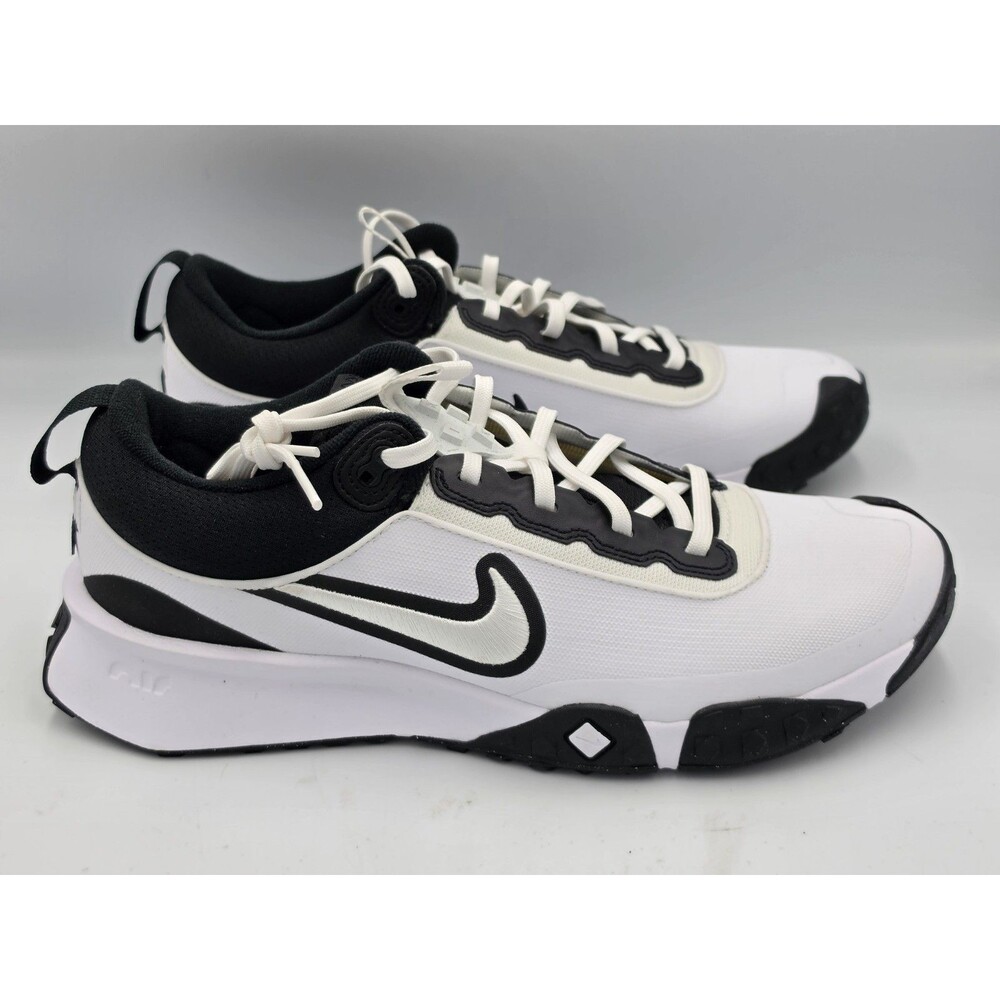 Nike Air Diamond Varsity Turf Baseball Shoes Cleats Men's Size 10.5 White Black